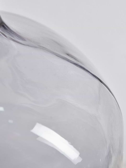 Smoked Round Bottle Vase