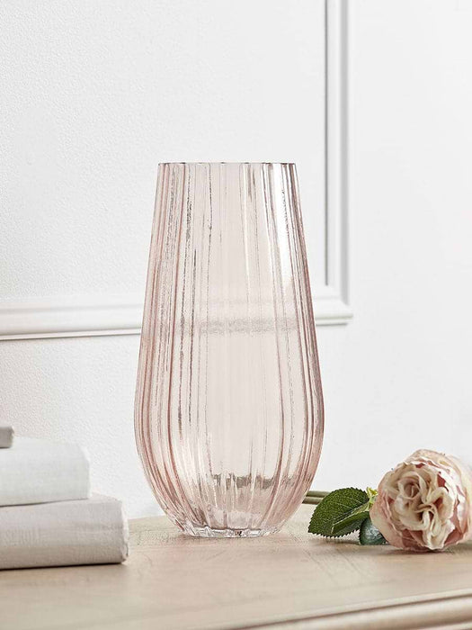 Blush Fluted Vase
