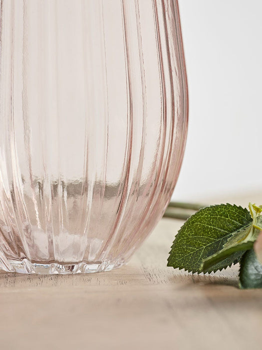 Blush Fluted Vase