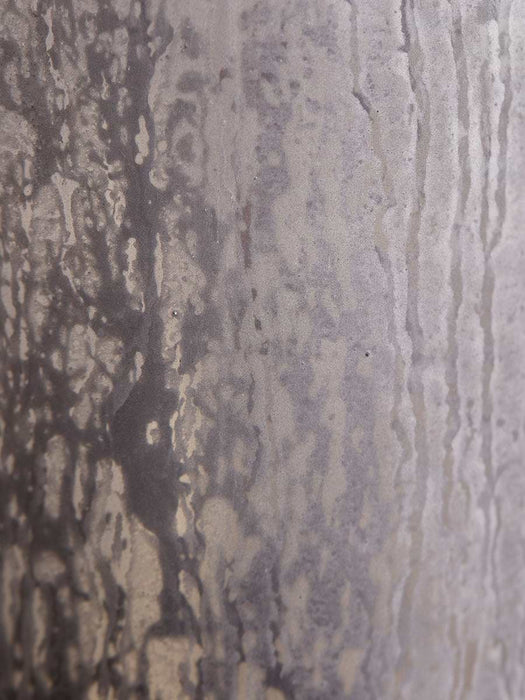 Antiqued Silver Bottle Vase