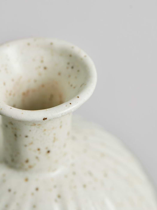 Fluted Textured Bottle Vase