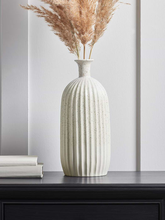 Fluted Textured Bottle Vase
