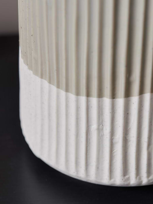 Two Tone Fluted Vase