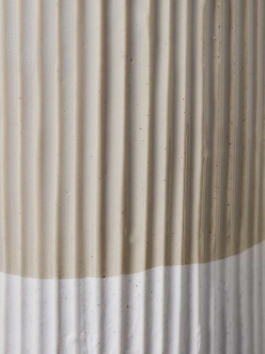 Two Tone Fluted Vase