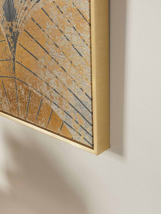 Abstract Gold Leaf Canvas