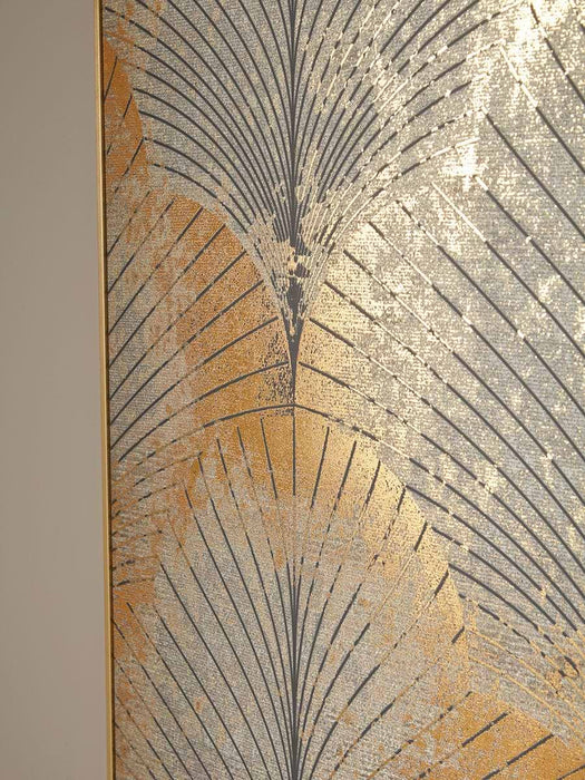 Abstract Gold Leaf Canvas