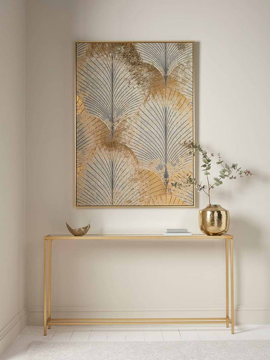 Abstract Gold Leaf Canvas