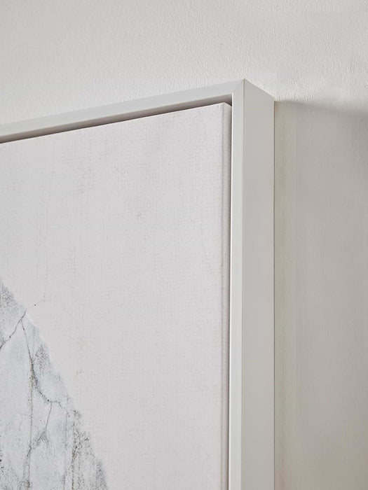 Abstract Cliff Edge Framed Canvas