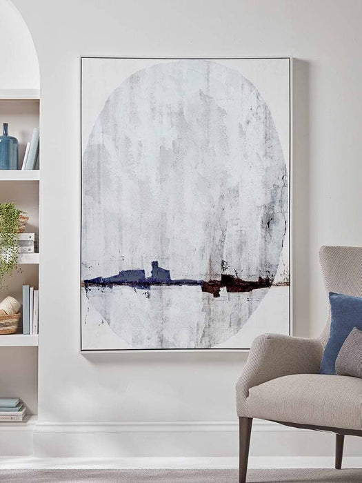 Abstract Cliff Edge Framed Canvas