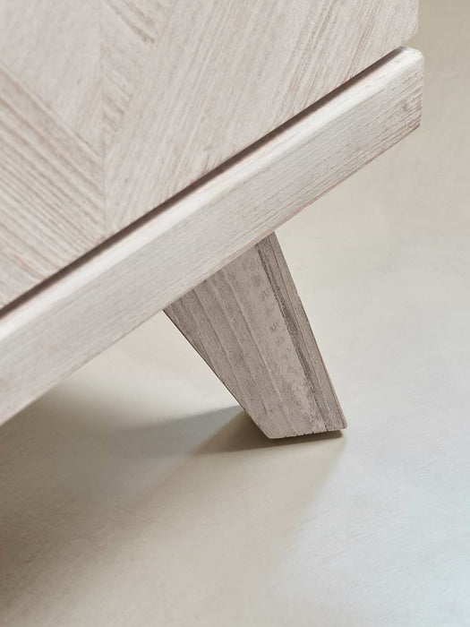 Limewashed Parquet Sideboard