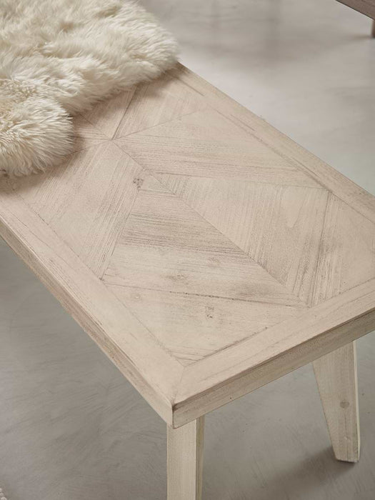 Limewashed Parquet Bench
