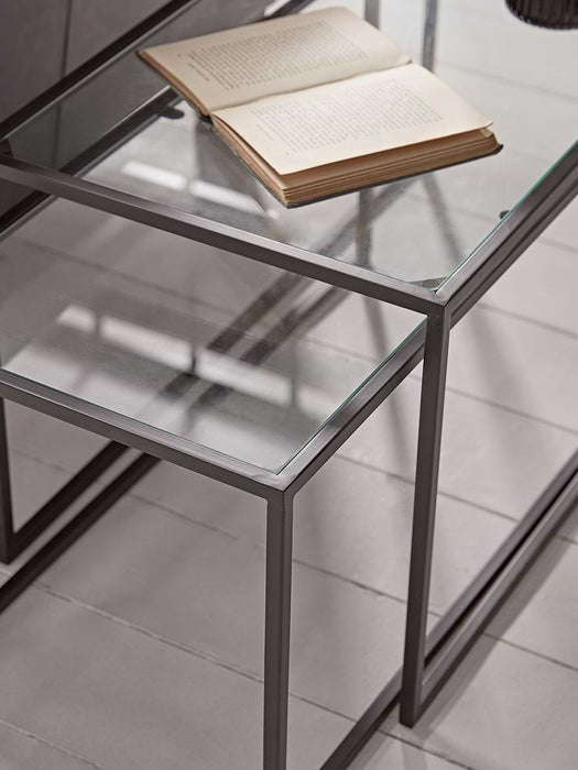 Glass Nesting Side Table