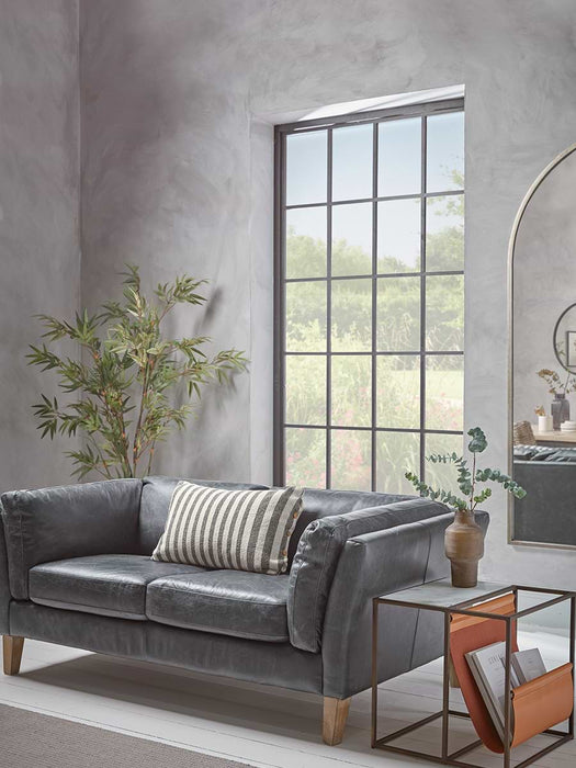 Marble Side Table with Magazine Rack - Wide