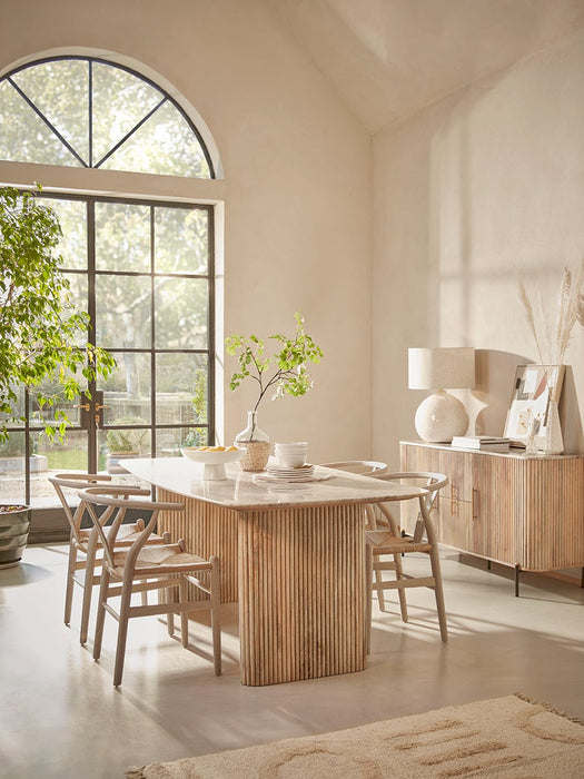 Freja Rectangle Dining Table - 6 Seater