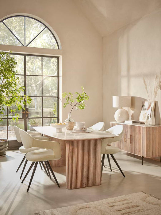 Freja Rectangle Dining Table - 6 Seater