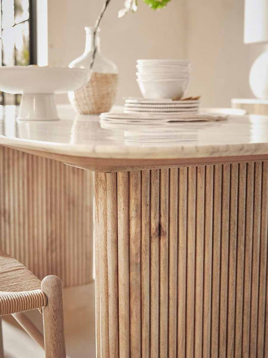 Freja Rectangle Dining Table - 6 Seater