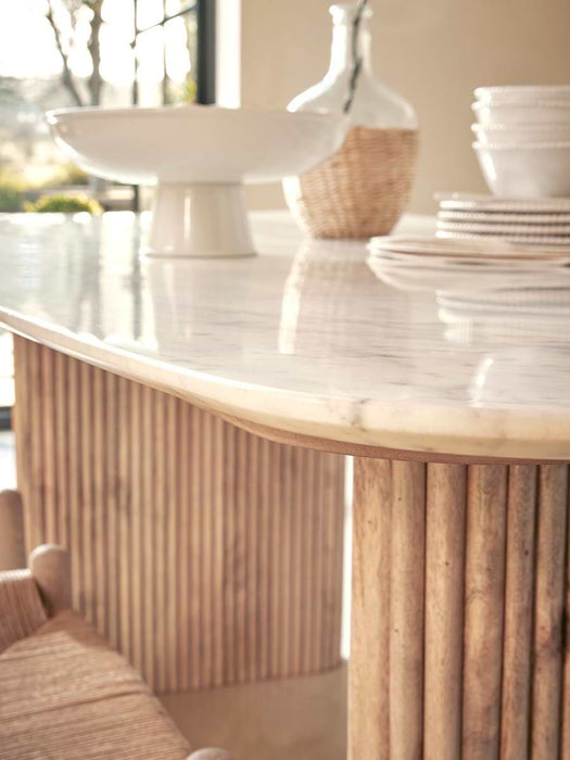 Freja Rectangle Dining Table - 6 Seater