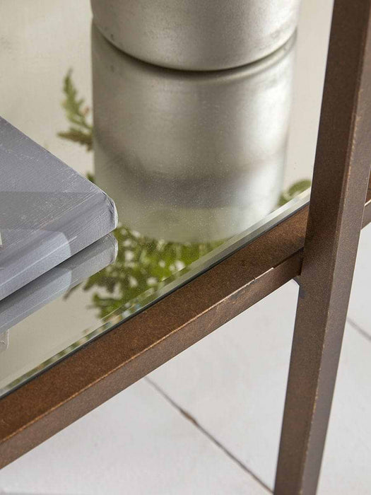 Glass Display Shelf Unit - Aged Bronze