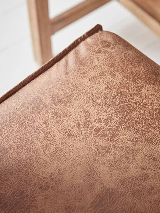 Two Leather Counter Stools