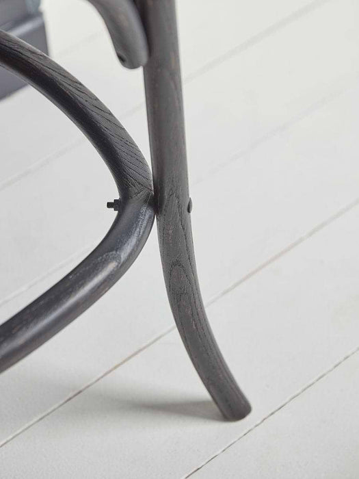 Two Cross Back Counter Stools - Black