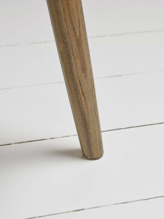 Curved Arm Mid Century Chair - Leather
