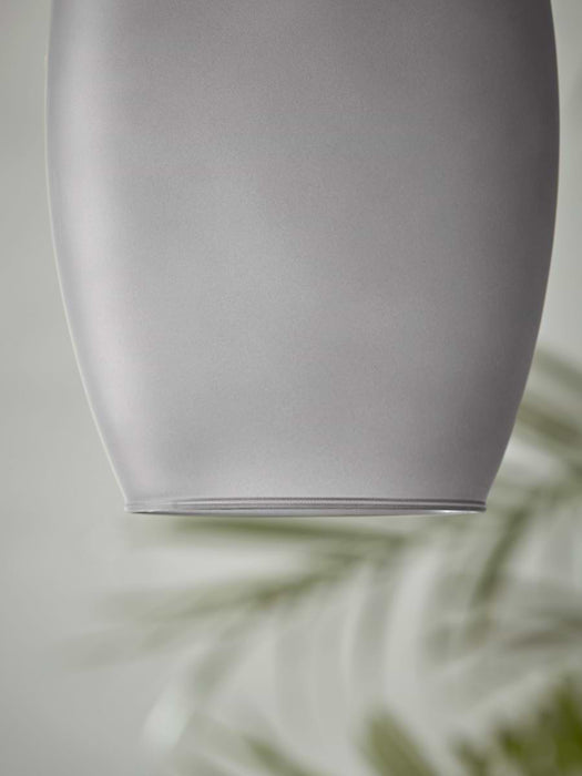 Grey Ombre Frosted Glass Pendant