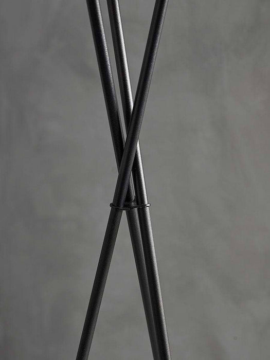 Grey & Black Tripod Floor Lamp