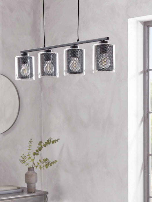 Four Mesh Pendant Lights