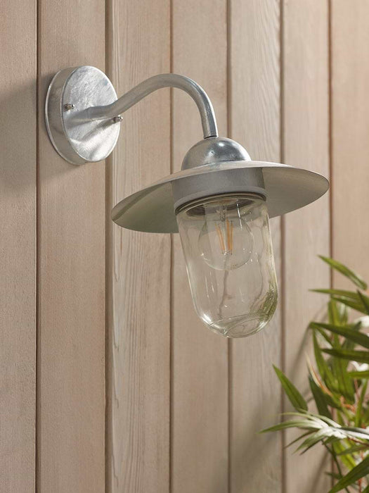 Zinc Swan Neck Wall Light