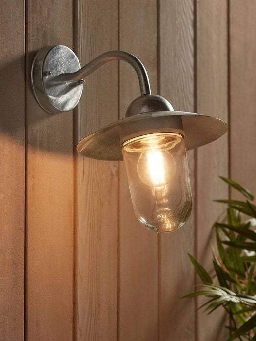 Zinc Swan Neck Wall Light