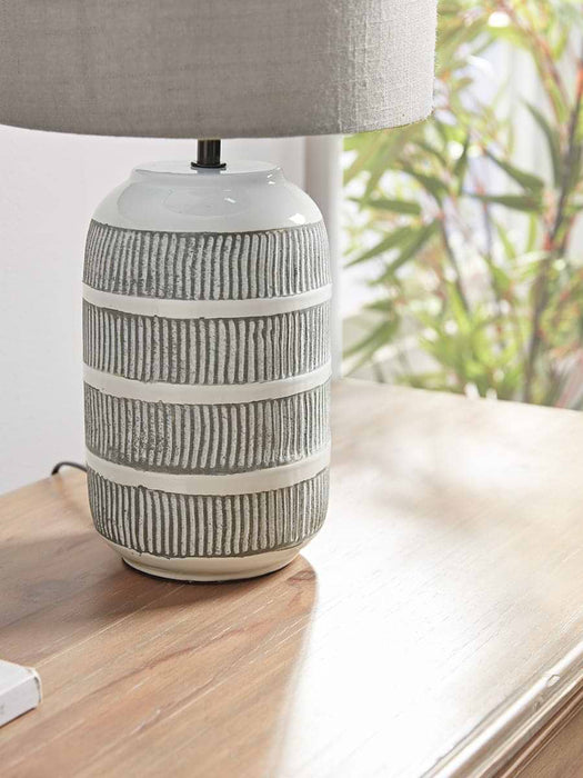 Etched Table Lamp