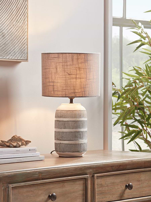 Etched Table Lamp