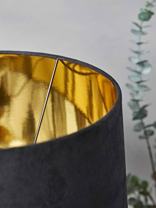 Navy & Brass Table Lamp
