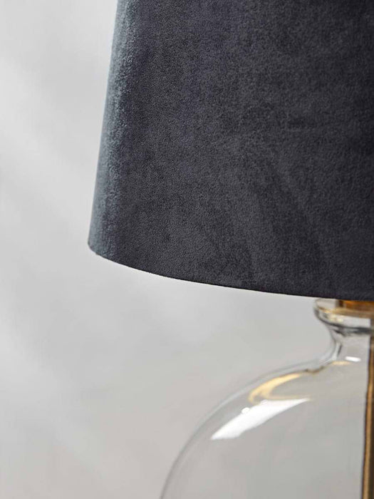 Navy & Brass Table Lamp