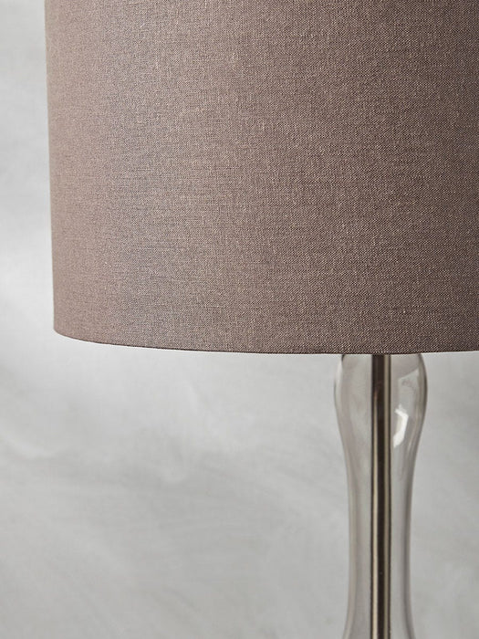 Smoked Glass Table Lamp
