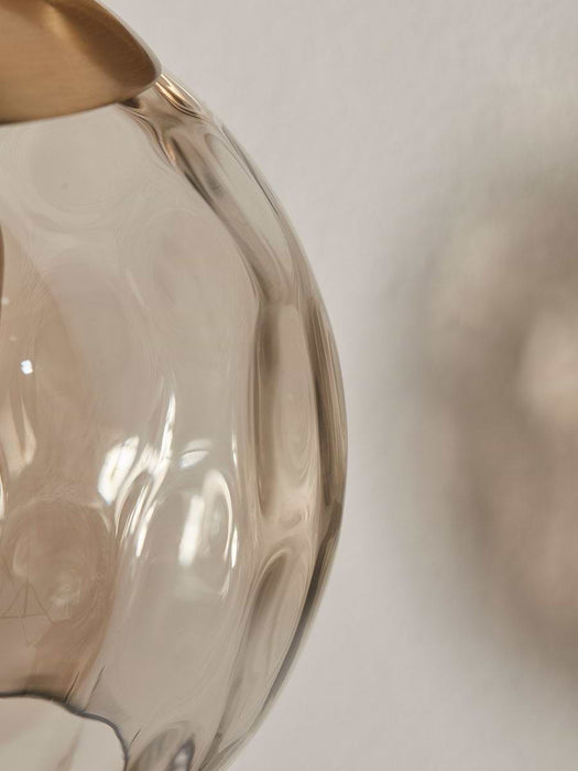 Dimpled Glass Wall Light