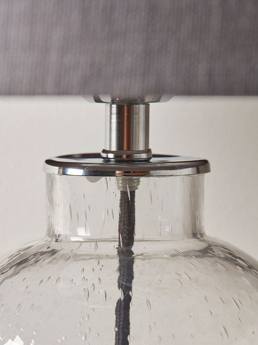 Bubbled Glass Table Lamp
