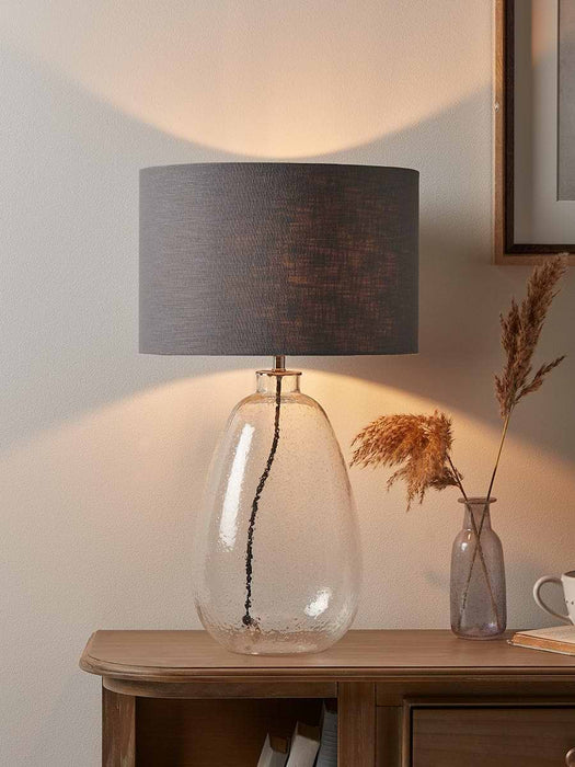 Bubbled Glass Table Lamp