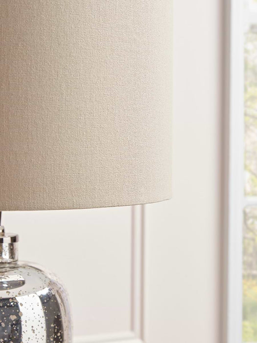 Aria Mercuried Glass Table Lamp - Large