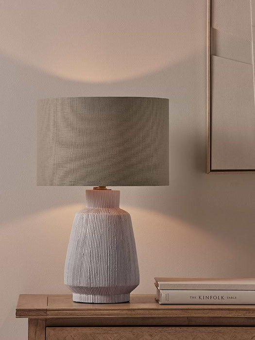 Textured Fluted Table Lamp