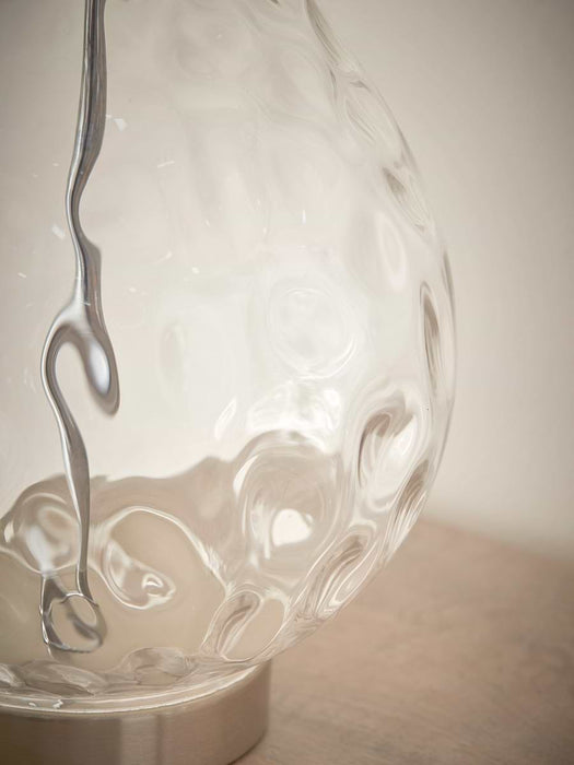 Dimpled Glass Table Lamp
