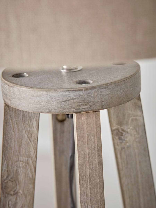 Grey Washed Floor Lamp