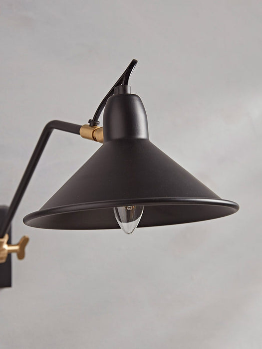 Black & Brass Wall Light