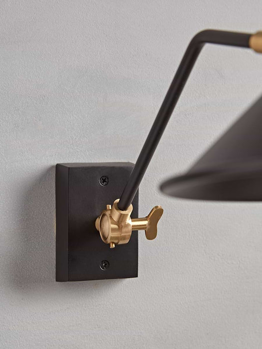 Black & Brass Wall Light