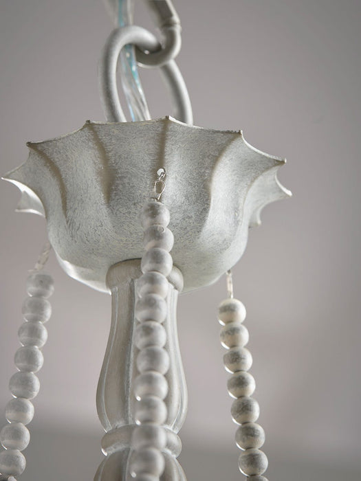 Metal Beaded Chandelier