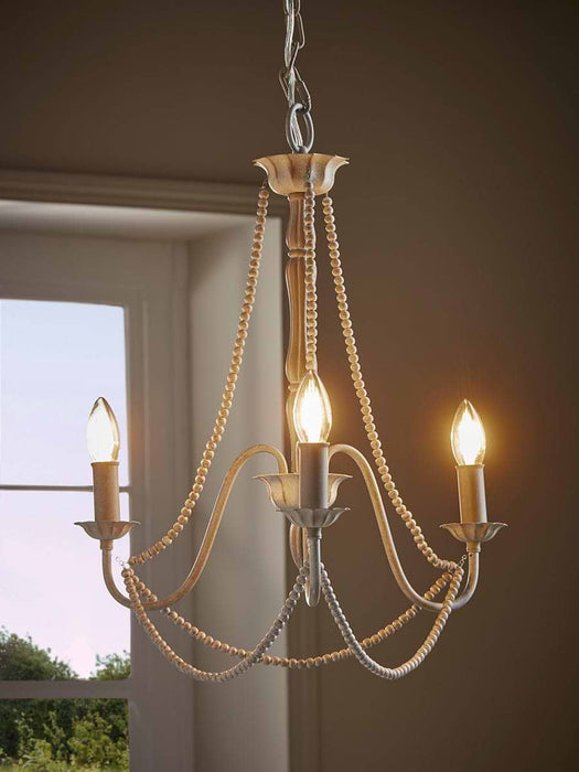 Metal Beaded Chandelier