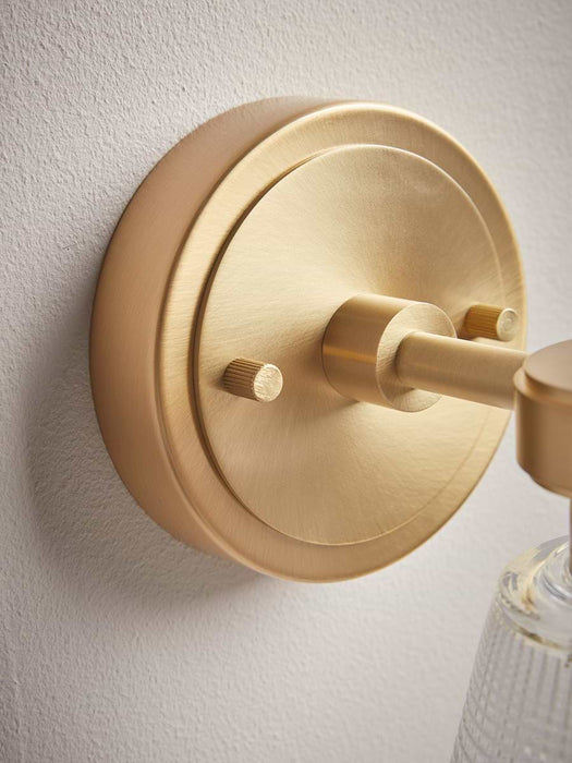 Textured Glass Wall Light