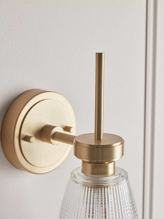 Textured Glass Wall Light