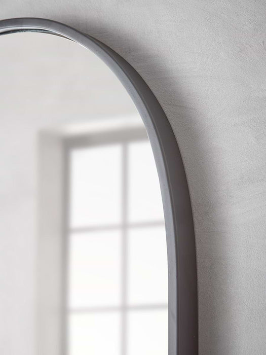 Iron Arched Window Mirror