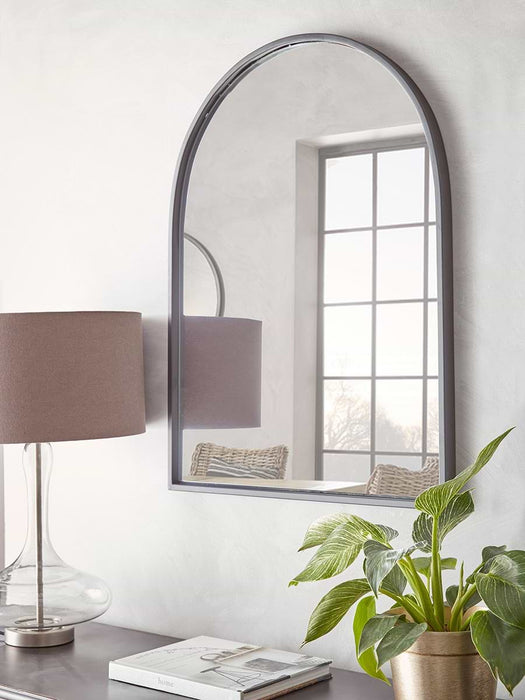 Iron Arched Window Mirror